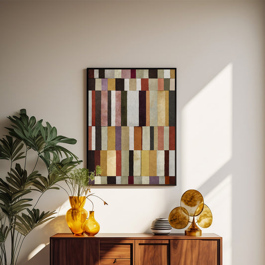 Dynamic Palette - Abstract Modern Wall Art Print for Living Room Bedroom (Framed/Unframed)
