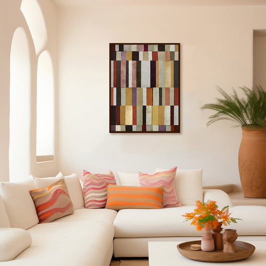 Dynamic Palette - Abstract Modern Wall Art Print for Living Room Bedroom (Framed/Unframed)