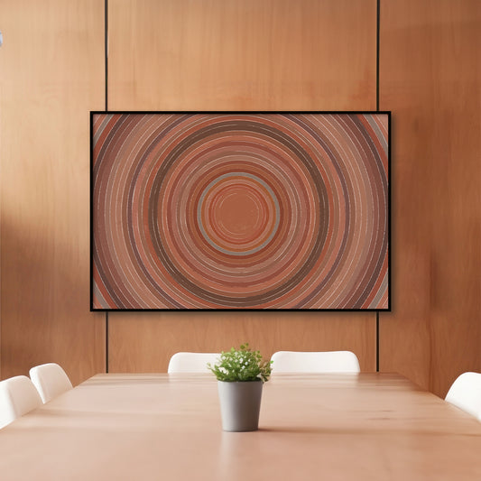 Whirlpool - Raza Inspired Digital Painting - Wall Art Print for Living Room, Board Room, Dinning Area (Framed/Unframed)