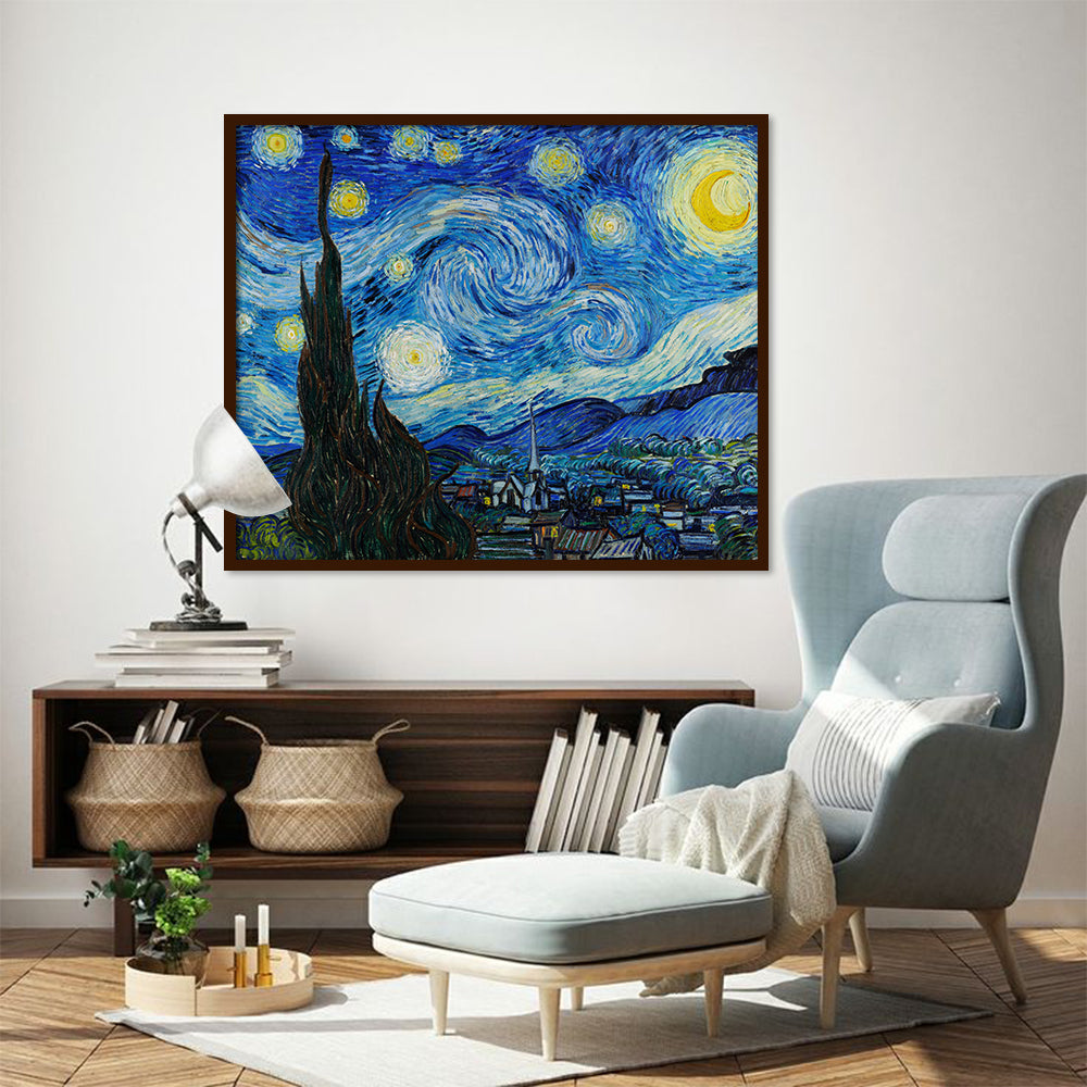 The famous Starry night by Van Gogh__Licensed digital print of original painting