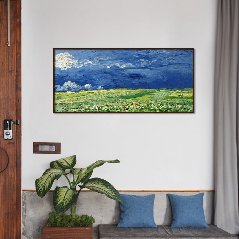 Wheatfield under the thundercloud by Van Gogh_Licensed digital print of original painting