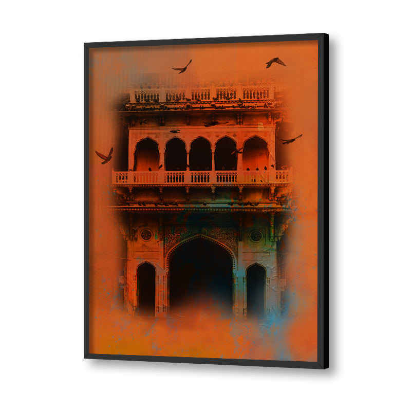 Mahal - Palace Digital Painting - Wall Art Prints for Living Room, Bedroom (Framed/Unframed)